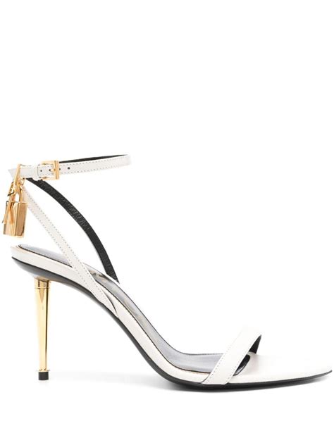 Tom Ford 90Mm Naked Sandals In White Lyst UK