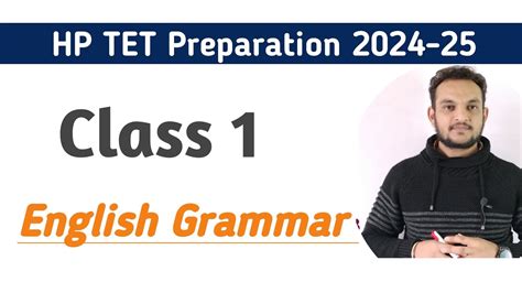 Hp Tet Preparation Tgt Jbt English Grammar Class Quality Learn