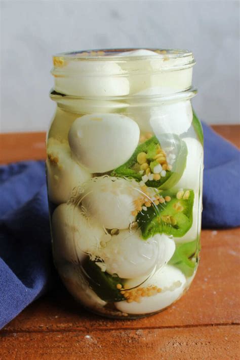 Jalapeno Pickled Quail Eggs Cooking With Carlee