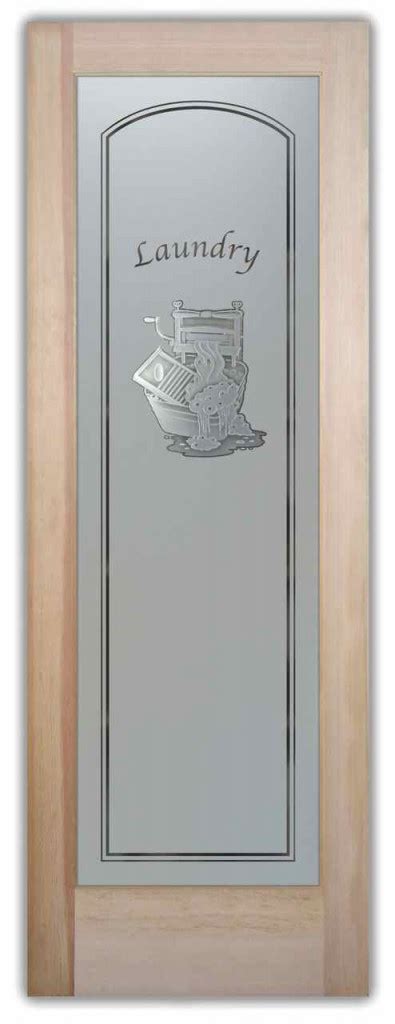 Laundry Room Doors With Custom Frosted Glass Door Inserts Sans Soucie