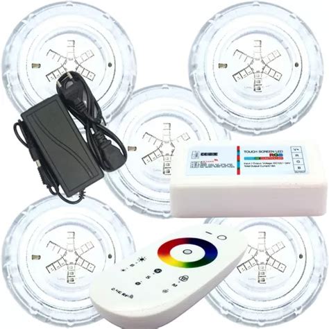 Kit Iluminação De Piscina 5 Led 9w Lux Pool Tholz Parcelamento sem juros