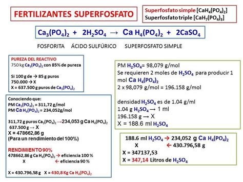 Resuelva Correctamente El Siguiente Problema 1 El Superfosfato Es Un