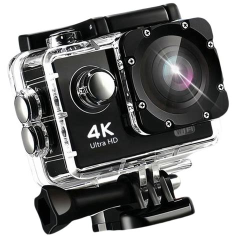 Экшн камера 4K водонепроницаемая, экшен камера с креплениями и защитным ...