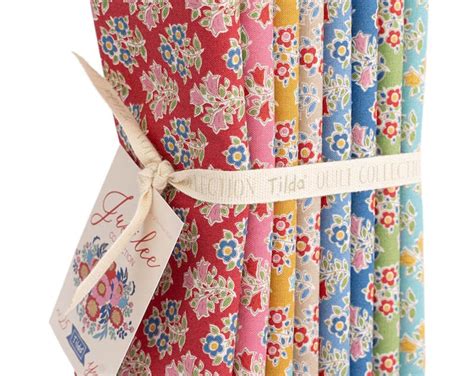 Tilda Jubilee Collection Farm Flower Fat Quarter Bundle Fat Quarter