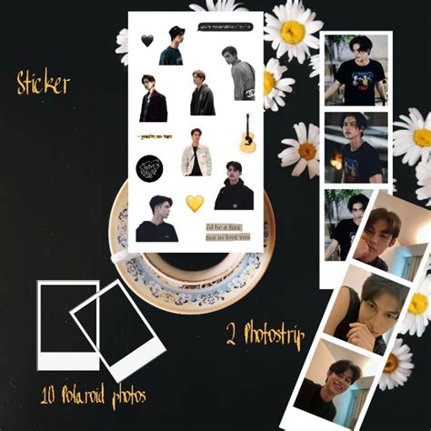 Jual Bright Vachirawit Set Gether Stiker Polaroid Photostrip