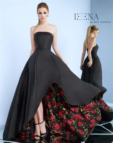 25279i Prom Dress Pattern Elegant Prom Dresses Black High Low Dress