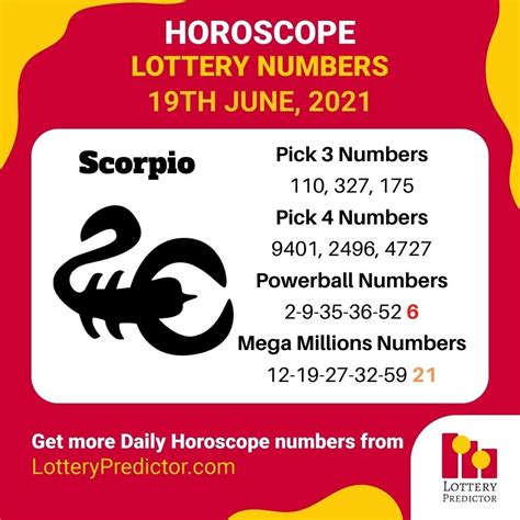 Zodiac Lottery Numbers