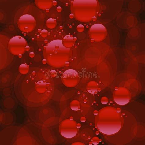 Fond Rouge Abstrait De Bulle Illustration Stock Illustration Du