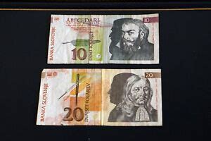 10 & 20 Slovenia slovenski tolar tolarjev 1992 - 2 banknotes | eBay