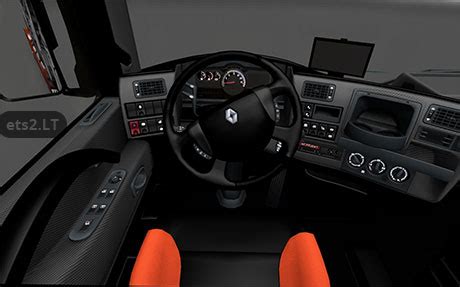 Renault Magnum Black Interior + GPS | ETS 2 mods