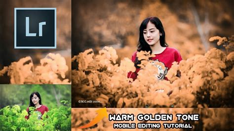 Warm Golden Tone Lightroom Editing Mobile Preset Download Free