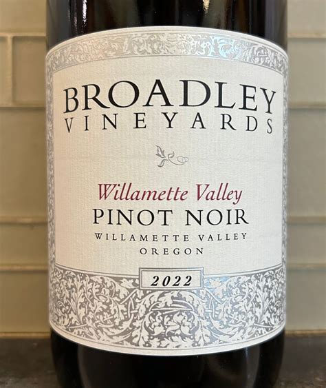 Broadley Vineyards Pinot Noir Usa Oregon Willamette Valley