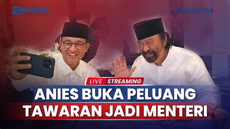 Anies Tak Bantah Soal Isu Tawaran Jadi Menteri Kabinet Prabowo Gibran