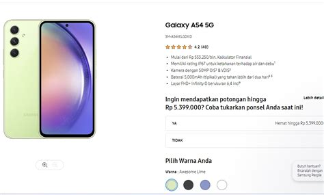 Samsung A54 Harga Dan Spesifikasi Terbaru 2023 Pilihan Terbaik Di