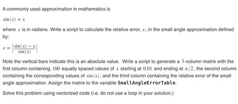 Solved A Commonly Used Approximation In Mathematics Is