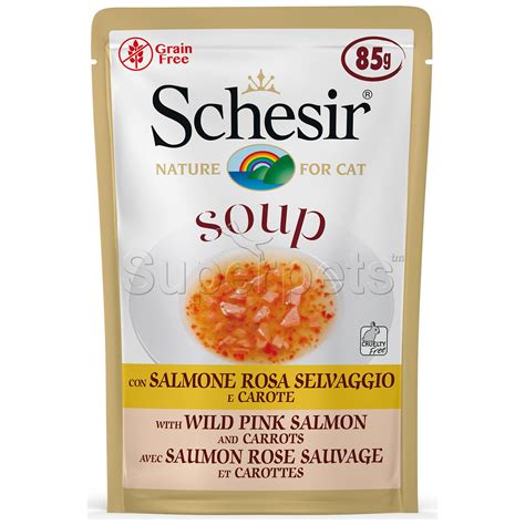 Schesir Cat Soup Pouch Wild Tuna And Squids 85g