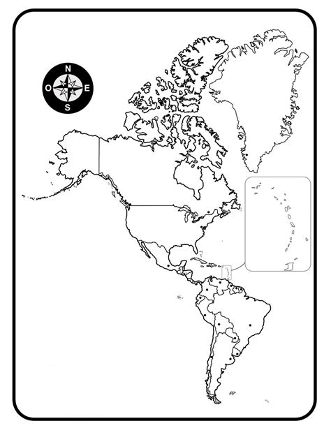 Mapa De América Mapa De Paises Y Capitales De América Descargar E Imprimir Mapas