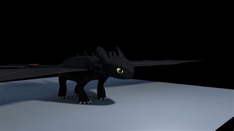 Toothless Free 3d Model Obj Free3d