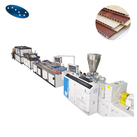 High Quality Interior Wpc Fluted Panel Making Machine Pvc Grated Wall