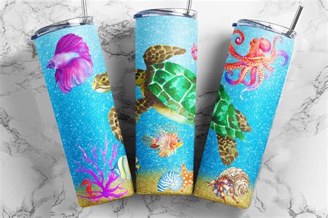 Sea Turtle Tumbler Design Oz Oz Graphic By Tumblersplanet