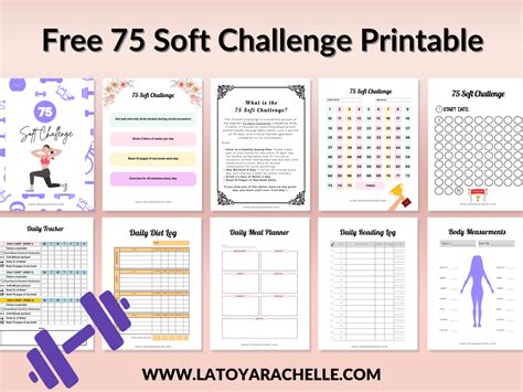 Free 75 Soft Challenge Tracker Printable New LaToya Rachelle