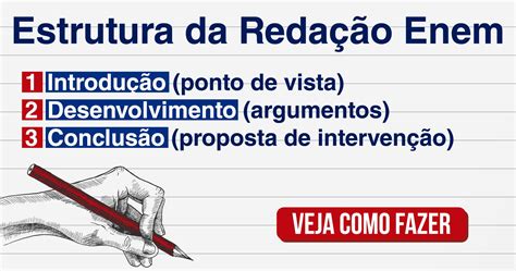 Como Fazer A Reda O Do Enem Aprenda A Estrutura Da Disserta O