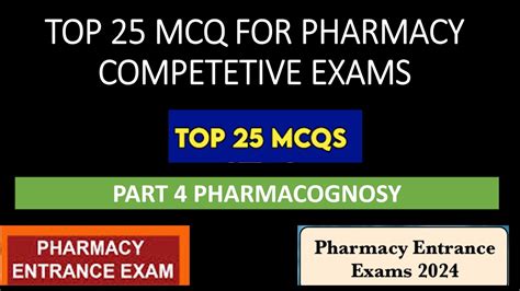 TOP 25 MCQ IN PHARMACY COMPETETIVE EXAMS BEST MCQ FOR PHARMACY EXAMS