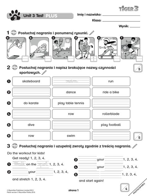 Tiger 3 Unit 3 Test Plus Pdf Pdf