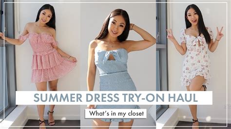 Summer Outfits Try On Haul Cute Spring And Summer Dresses Lookbook 2020