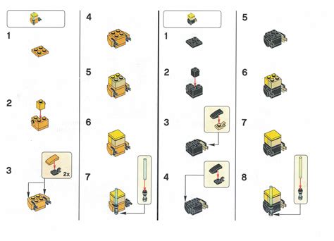 LEGO Star Wars Luke Skywalker Timeline Set Building Instructions