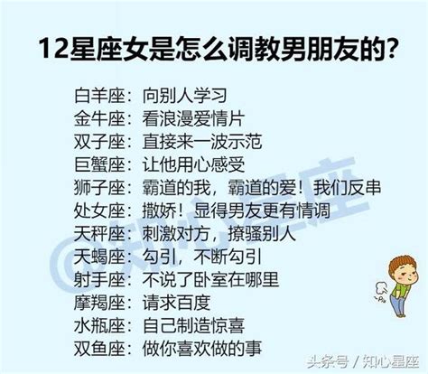 12星座女是怎麼調教男朋友的？別人給12星座的特殊備註 每日頭條