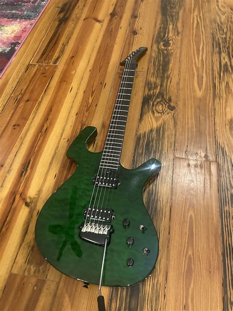 Parker P44 Pro Late ‘00s Quilted Maple Green Reverb