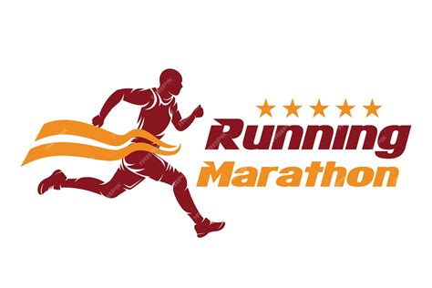 Premium Vector | Running and marathon logo design, illustration vector