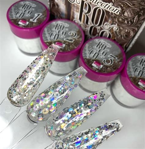 Set De Acr Licos Rococo Fantasy Nails Luces Beautiful