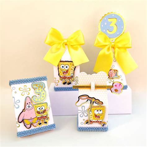 Kit Festa Lembrancinha Personalizada Bob Esponja Itens Elo