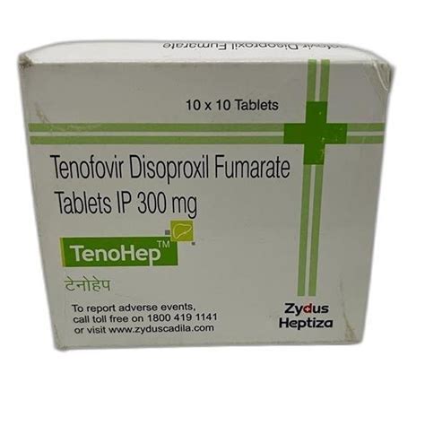 Tenohep 300mg Tenofovir Disoproxil Fumarate Tablets Ip 300mg At Rs 220box Tenofovir Tablet In