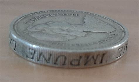 1984 One Pound Elizabeth Ii Upside Down Edge Mint Error Coin Rare Ebay