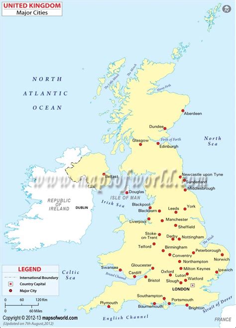 Map Of Great Britain With Cities Ashlan Ninnetta