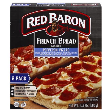 Save On Red Baron Singles French Bread Pizza Pepperoni 2 Ct Order