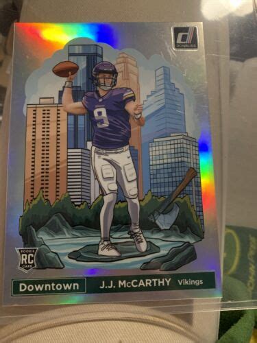 2024 Donruss JJ McCarthy DOWNTOWN 5x7 Oversize Rookie RC Vikings EBay