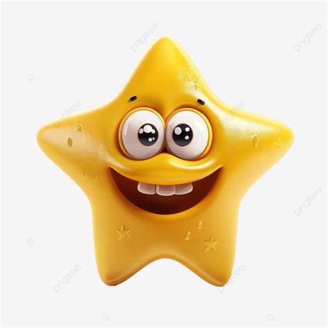 Cartoon Star With Smiley Face And Big Eyes, Cartoon Star, Smiley Face ...