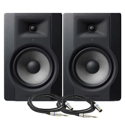 M Audio Bx D Studio Monitor Pair With Cables At Gear Music