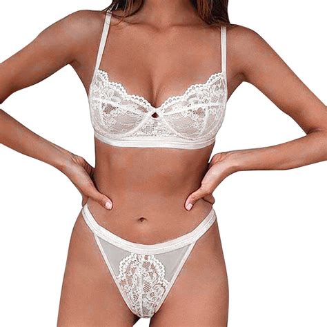 SZXZYGS Lingerie For Woman Women S Lace Underwear Set Chest Support