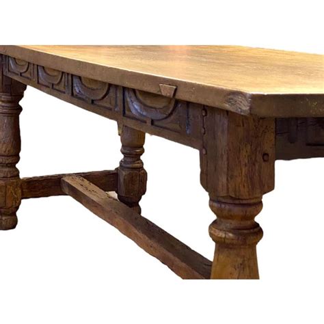 Antique Refectory Table in Oak | Chairish