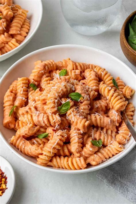 Tomato Cottage Cheese Pasta Stephanie Kay Nutrition