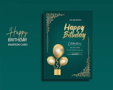 premium vector invitation card poster design