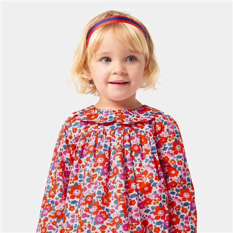 Robe Bébé Fille En Tissu Liberty Rose Multico Jacadi Paris