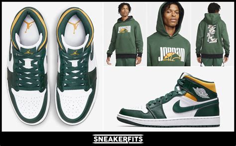 Air Jordan Mid Noble Green Pollen Shirts Clothing Outfits