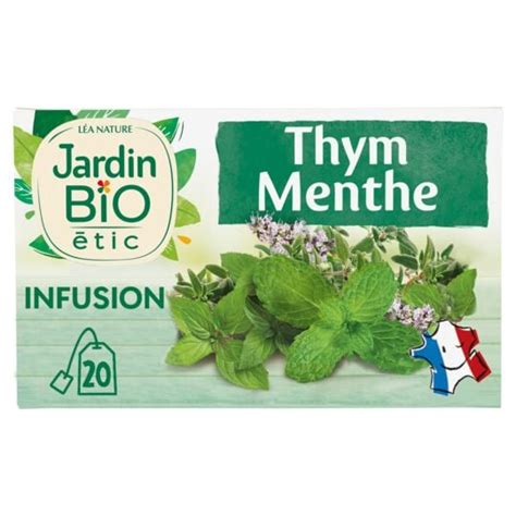 Jardin Bio Tic Infusion Thym Menthe Bio Jardin Bio Etic