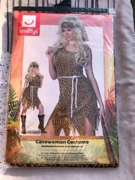 Cavewoman Costume Adult Medium Ladies Sexy Cave Girl Prehistoric Fancy Dress £1299 Picclick Uk